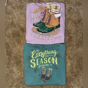 Comfort Colors Woman’s Tees - Purple and Green (100% cotton)